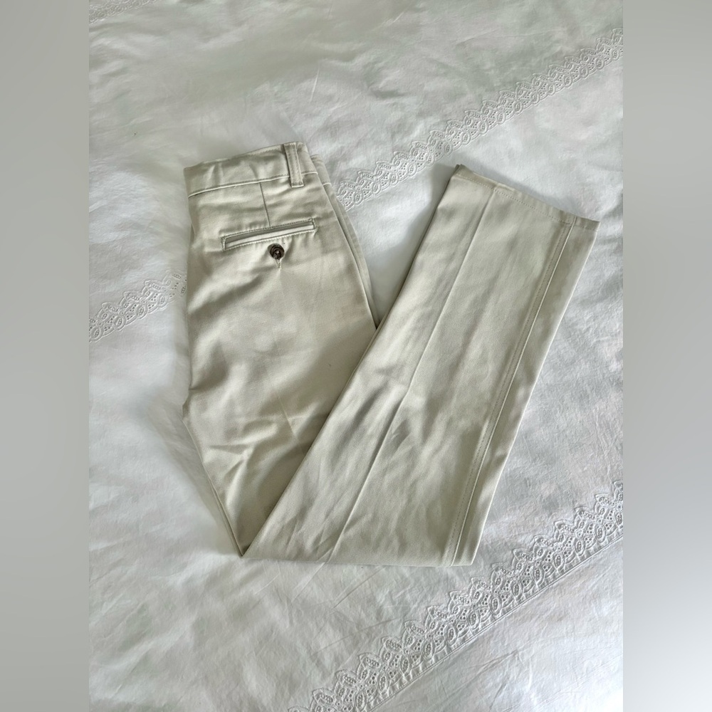 CHAPS Boy's Khaki Pleated Front School Uniform Pants Size 12 Slim